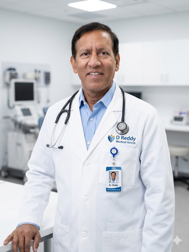 Dr. Narayan Reddy, MD — Board Certified Internal Medicine physician Palm Springs CA